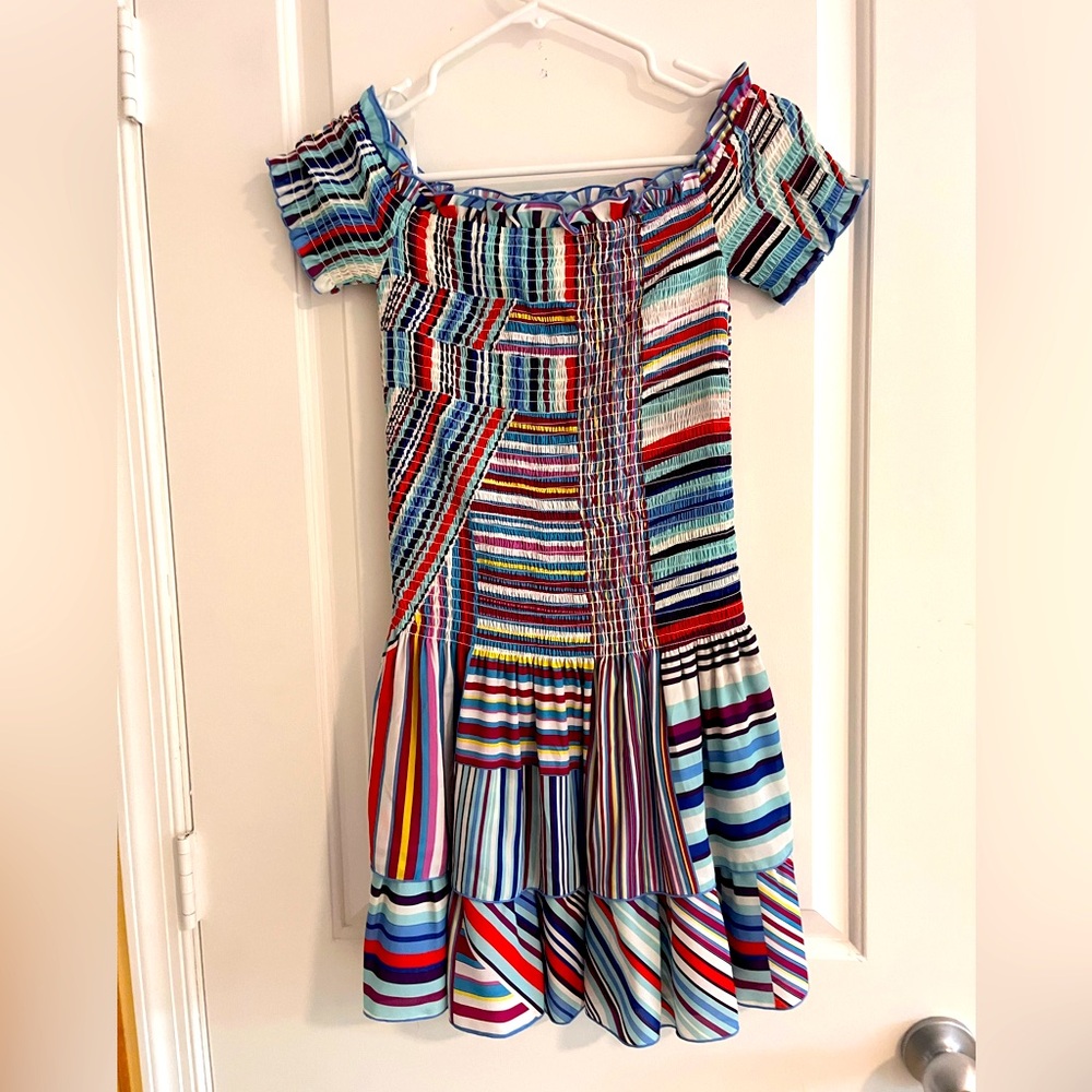 Parker Red and Pink Casual Dress